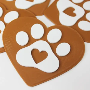 Posavasos Corazón Huella