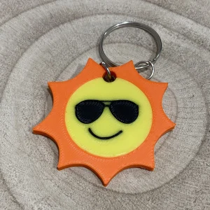Llavero sol sonriente