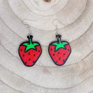 Pendientes Fresa