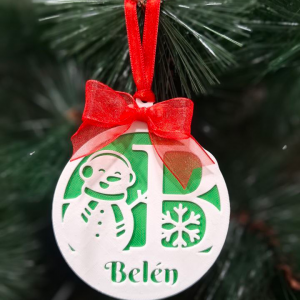 Adorno muñeco de nieve navideño