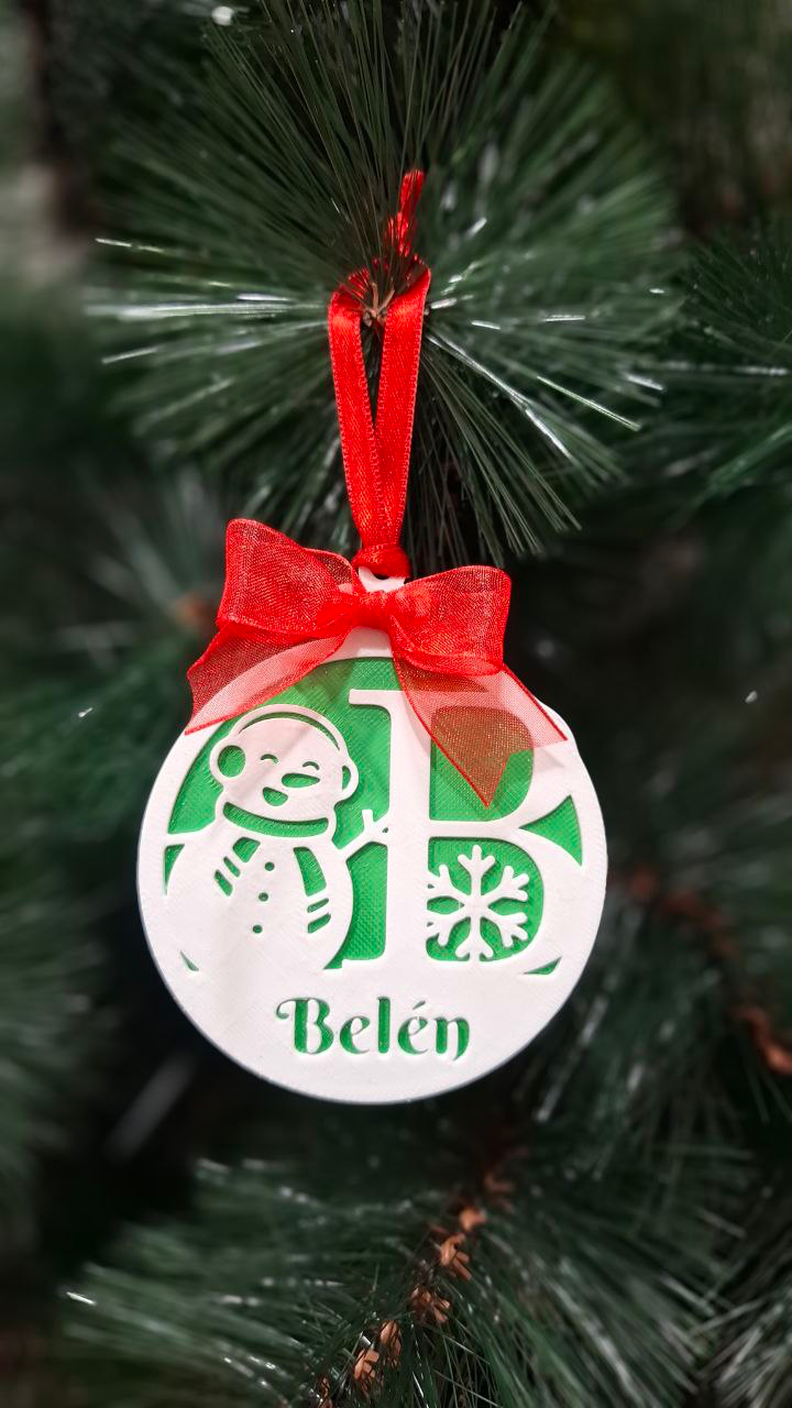 Adorno muñeco de nieve navideño