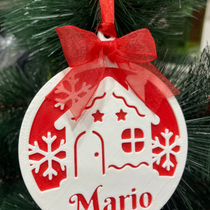 Adorno casita nevada