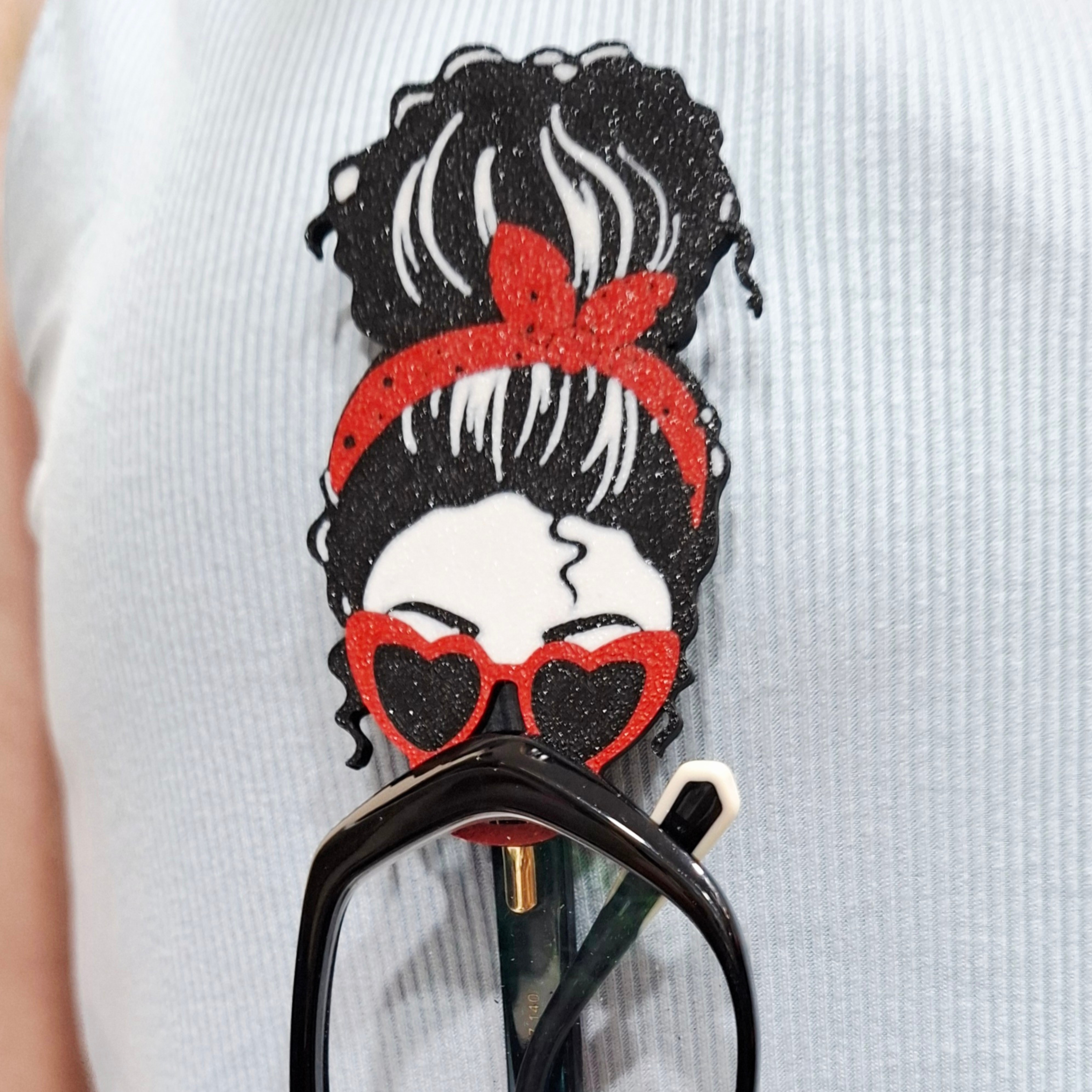 Broche Cuelga Gafas Corazón - Imagen 2